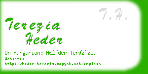 terezia heder business card